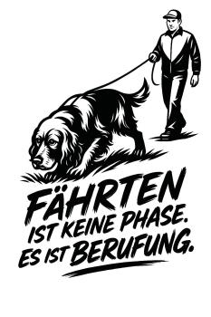 Preview: Unisex T-Shirt mit Statement Cocker Spaniel Fährte